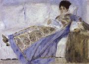 Madame Monet Reading Auguste renoir